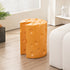 Contemporary Creative Kids Round Cylinder Cheese Resin Side Table For Bedroom