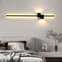 Modern Minimalist Strip Rectangle Iron Aluminum LED Wall Sconce Lamp For Living Room