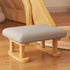 Modern Minimalist Rectangular Fabric Wood Low Stool For Living Room