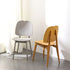 Contemporary Scandinavian Plastic Steel Metal Square Dining Chair Backrest For Dining Room