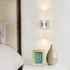 Modern Luxury Hardware Crystal Strip Column LED Wall Sconce Lamp For Bedside