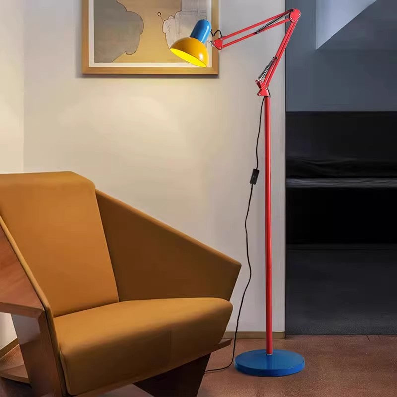 Modern Simplicity Iron Half Circle 1-Light Standing Floor Lamp For Bedroom