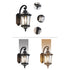 Traditional European Waterproof Aluminum Glass Octagon Cylinder 1-Light Wall Sconce Lamp For Garden