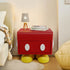 Contemporary Creative Resin Mickey Shape Cubic End Table Drawer For Living Room