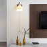 Contemporary Simplicity Copper Wood Glass Round Conic 1-Light Wall Sconce Lamp For Bedside