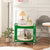 Contemporary Scandinavian Tray Top ABS Triangle Frame Movable End Table 2-Tier For Living Room