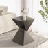 Modern Minimalist Square Funnel Metal End Table For Living Room