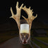 Contemporary Scandinavian Antler Cylinder Resin Glass 1-Light Wall Sconce Lamp For Living Room