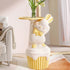 Contemporary Creative Cartoon Rabbit Resin Side Table 1-Tray For Living Room