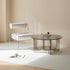 Contemporary Creative Cylinder Acrylic Fabric Chair Backrest Armless For Living Room