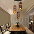 Traditional Chinese Hemp Rope Wrapping Bamboo Tube Design 1/3-Light Chandelier For Dining Room