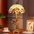 Contemporary Luxury Full Copper Bird Decoration Natural Shell Shade 2-Light Table Lamp For Home Office