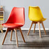 Modern Minimalist Tulip Shape PP Wood Chair Backrest For Living Room