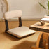 Traditional Japanese Square Paulownia Wood Cotton Linen Chair Tatami Backrest For Entertainment Room