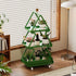 Contemporary Creative Christmas Tree Iron End Table 3-Tier For Living Room