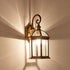 Traditional Vintage Hexagonal Castle Aluminum Glass 1-Light Outdoor Wall Sconce Lamp For Garden