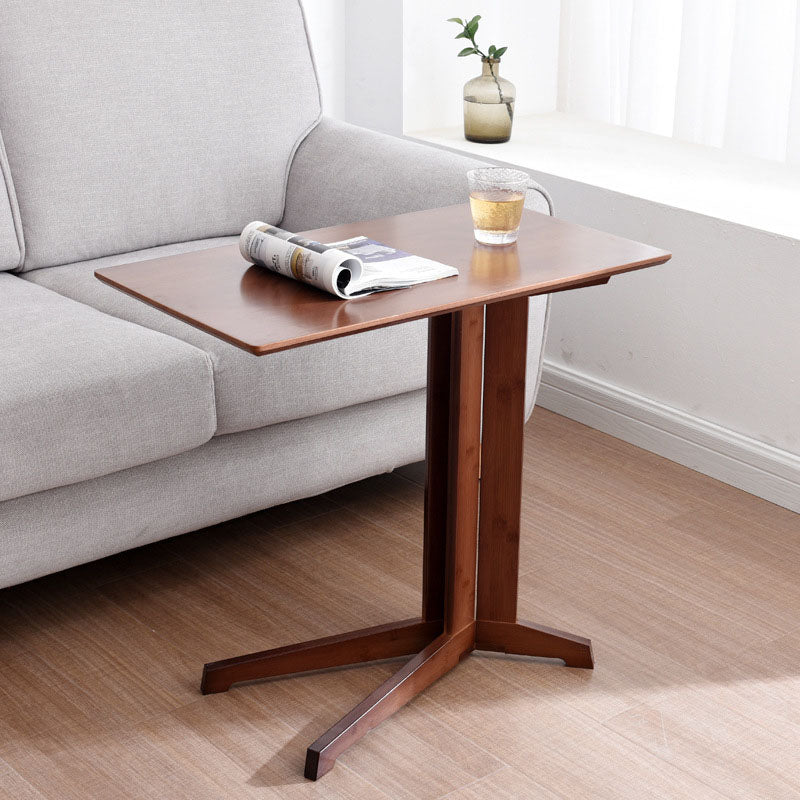 Modern Minimalist Square Wood End Table For Living Room