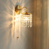 Traditional Vintage Round Shell Crystal Iron Frame 1-Light Wall Sconce Lamp For Living Room