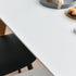 Modern Minimalist Rectangular MDF Wood Legs Dining Table For Dining Room