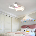 Contemporary Creative Kids Rabbit Iron Acrylic LED Flush Mount Ceiling Light For Bedroom