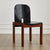 Traditional Vintage Curved Back Ash Wood Oil Wax Leather Dining Chair Backrest For Dining Room