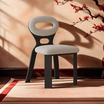 Traditional French Hollow Round Square Lambswool Wood Vanity Stool Backrest Armless For Bedroom