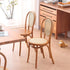 Traditional Vintage Round Rattan Woven Wooden Dining Chair Backrest For Dining Room