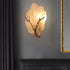 Contemporary Creative Copper Glass Leave Branch 1/2 Light Wall Sconce Lamp For Living Room