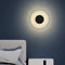 Contemporary Nordic Iron Acrylic Round LED Wall Sconce Lamp For Bedroom