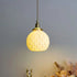 Traditional Japanese Round Pinecone Pumpkin Ceramic Brass 1-Light Pendant Light For Living Room