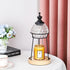 Contemporary Simplicity Round Glass Shade Base 1-Light Melting Wax Table Lamp For Bedroom