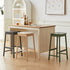 Contemporary Nordic Wood Rectangular Bar Stool Footrest For Kitchen