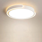 Modern Minimalist Round Aluminum Acrylic LED Flush Mount Ceiling Light For Bedroom