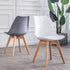 Modern Minimalist Tulip Shape PP Wood Chair Backrest For Living Room