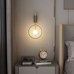 Modern Simplicity Aluminum Circle Ring Silicone Strip LED Wall Sconce Lamp For Living Room