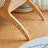 Contemporary Scandinavian Rectangular Wood Rattan Chair Backrest Armrest For Living Room
