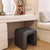 Modern Minimalist Square Arched PU Leather Wood Frame Vanity Stool For Bedroom