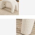 Contemporary Creative Curved Faux Fur Cat Design Vanity Stool Armless For Living Room