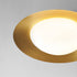 Modern Minimalist Round Copper Glass LED Flush Mount Ceiling Light For Living Room