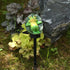 Modern Art Deco Waterproof Solar PP Plastic Resin Frog LED Landscape Lighting Outdoor Light For Garden