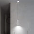 Modern Minimalist Iron Aluminum Strip LED Pendant Light For Bedroom