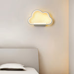 Contemporary Simplicity Aluminum Cloud Frame Silicone Strip LED Kids Wall Sconce Lamp For Bedroom