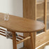 Contemporary Scandinavian Long Oval Wood Bar Table 2-Tier For Dining Room