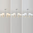 Contemporary Nordic Cream Acrylic Pumpkin Shade Iron Frame 12/16-Light Chandelier For Living Room
