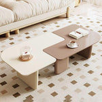 Modern Minimalist Square Rectangular Medium Density Fiberboard Coffee Table Combinable For Living Room