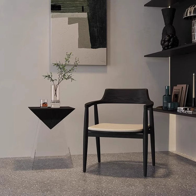 Modern Minimalist Cone Acrylic Slate End Table For Living Room