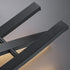Modern Minimalist Wave Arch Aluminum Hardware LED Island Light Chandelier For Dining Room