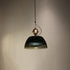 Contemporary Nordic Ribbed Glass Bowl-Shaped 2-Light Pendant Light For Living Room