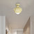 Contemporary Creative Shell Iron Resin Acrylic LED Semi-Flush Mount Ceiling Light For Living Room