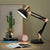 Modern Minimalist Folding Half Round Metal 1-Light Table Lamp For Bedroom